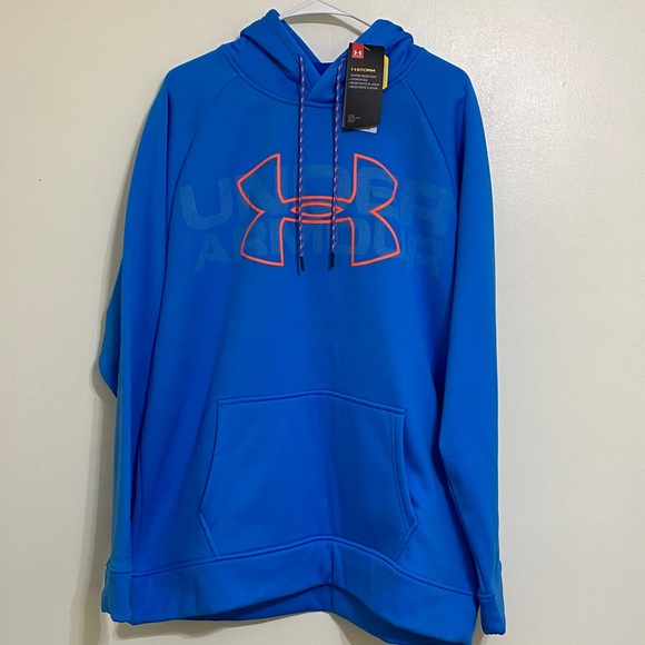 Under Armour Blue ColdGear Hoodie - Picture 1 of 6